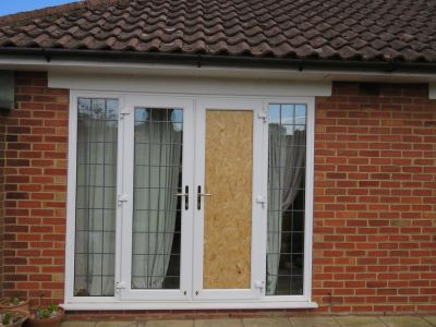 Board Up Due to Broken Glass